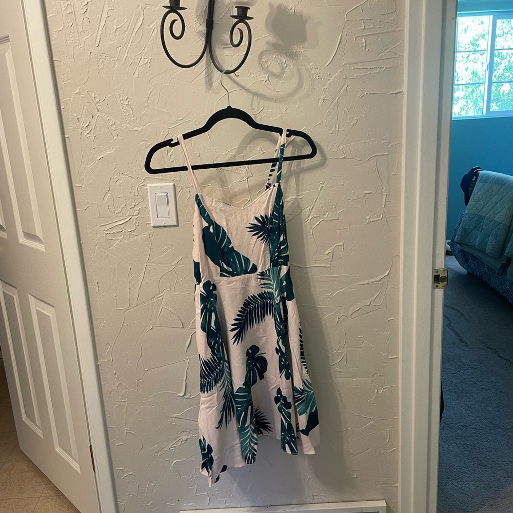Pink and Green Skater Dress